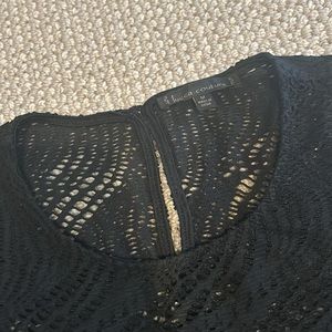 Lucca couture stretchy long sleeve shirt with cut out detail